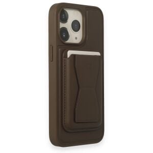 HDD iPhone 15 Pro Kılıf HD Deri Luxury Magnet Kartvizitli Kapak