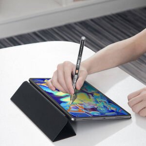 Wiwu Pencil W Pro Dijital Led Göstergeli Palm-Rejection Şeffaf Görünüm Tasarımlı Dokunmatik Çizim Kalemi