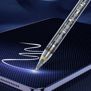 Wiwu Pencil W Pro Dijital Led Göstergeli Palm-Rejection Şeffaf Görünüm Tasarımlı Dokunmatik Çizim Kalemi