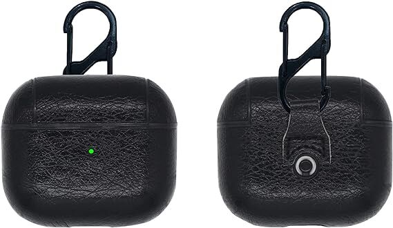 Apple Airpods 3.Nesil Uyumlu Lüks Deri Kılıf İçi Siyah