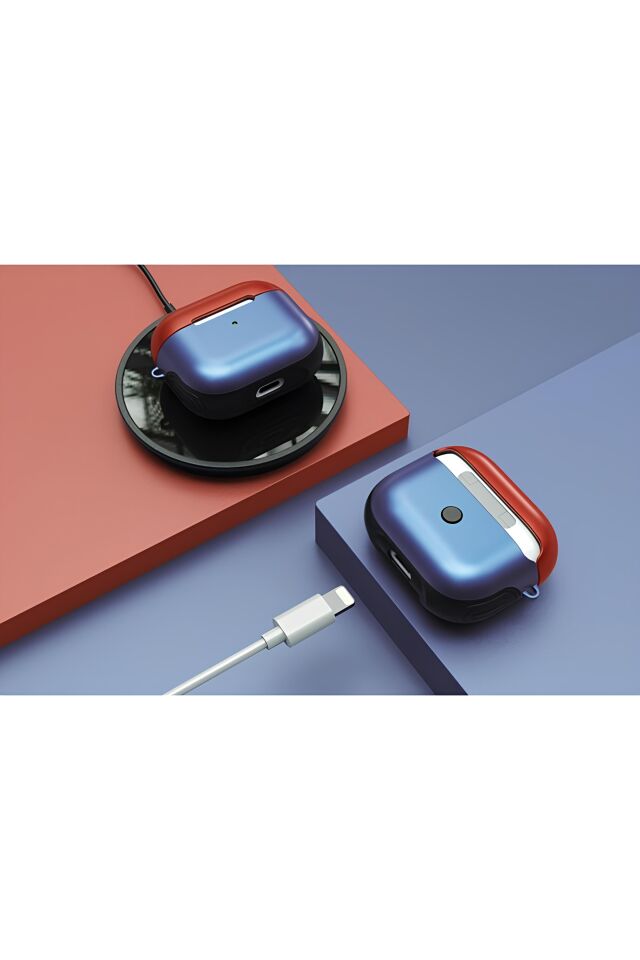 Apple Airpods 3. Nesil Uyumlu Anti-Shock Kulaklık Kılıfı Darbe Emici Tam Koruma