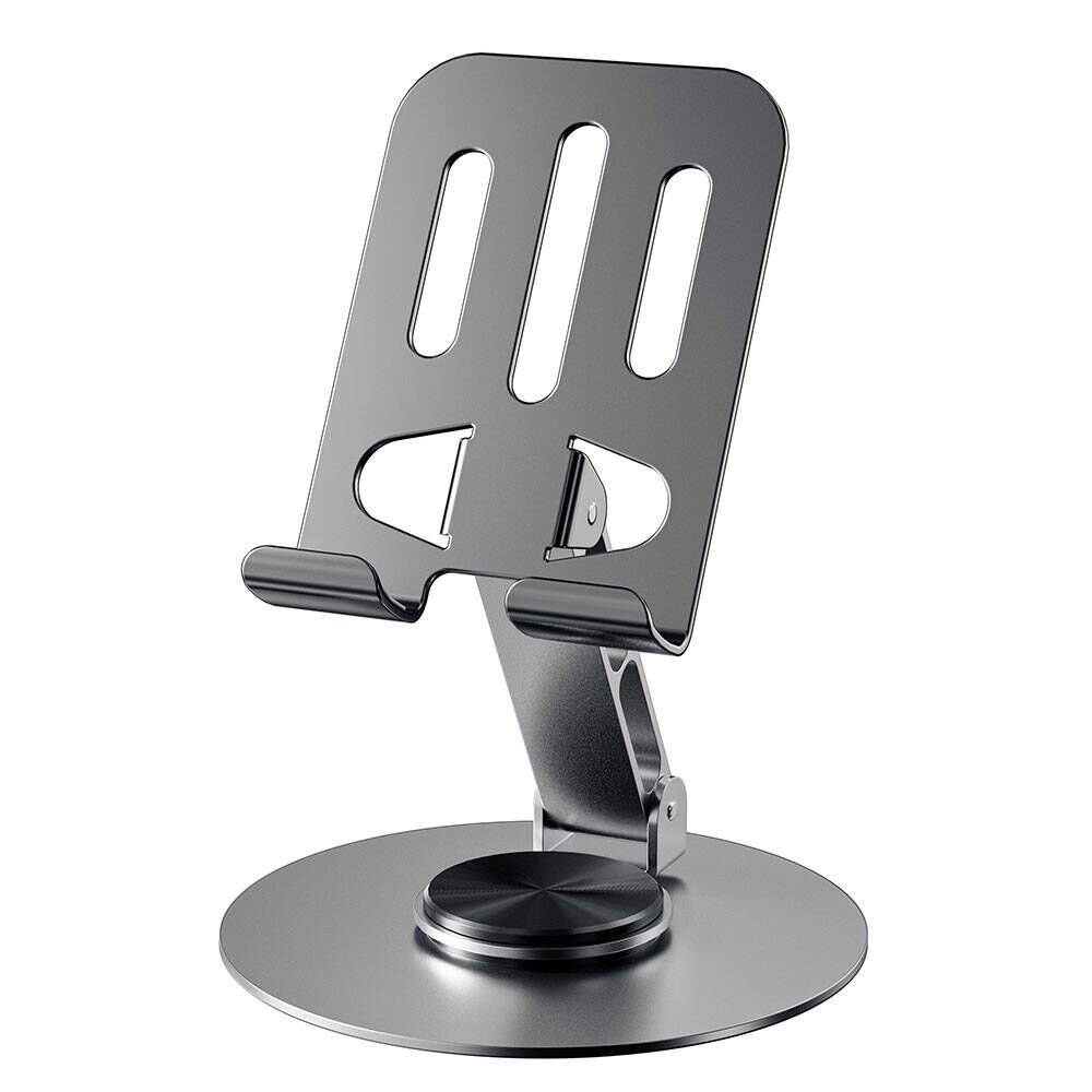 Taşınabilir Katlanabilir 360 Dönebilen Çelik Tasarımlı Telefon ve Tablet Standı