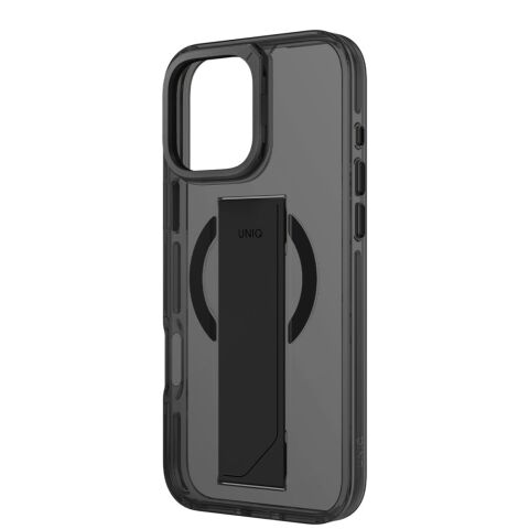 Uniq iPhone 16 Pro Heldro Max Magsafe Standlı Kapak siyah