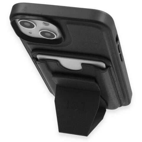 HDD iPhone 15 Kılıf HD Deri Luxury Magnet Kartvizitli Kapak
