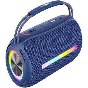 BOOMBOX360 20W Su Geçirmez Taşınabilir Rgb Işıklı Bluetooth Hoparlör siyah