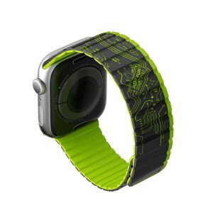 Apple Watch Youngkit Technological Magnetik Tak Çıkar Silikon Strap Kayış Yeşil