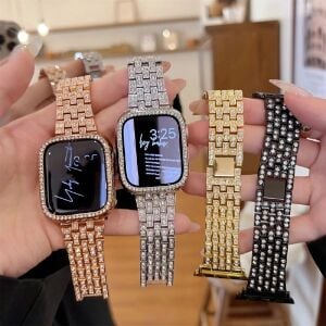 Apple Watch Kordon Diamond Metal Serisi