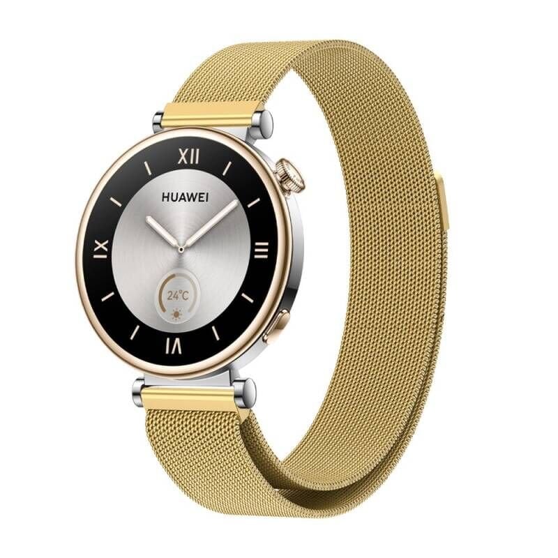 Huawei GT4 41mm İle Uyumlu 18mm Metal Hasır Kordon