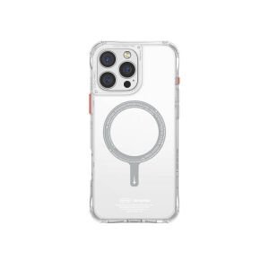 Apple iPhone 16 Pro Max Kılıf Magsafe Şarj Özellikli Şeffaf Airbag Tasarımlı Skinarma Saido Kapak şeffaf
