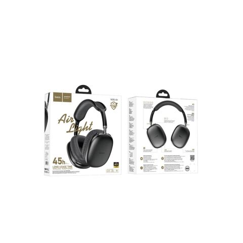 Hoco W35 Air 45 H Triumph Aux Destekli Bluetooth Kablosuz Kulaklık siyah