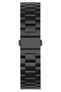 Apple Watch Uyumlu Baklalı Çelik Kordon Siyah