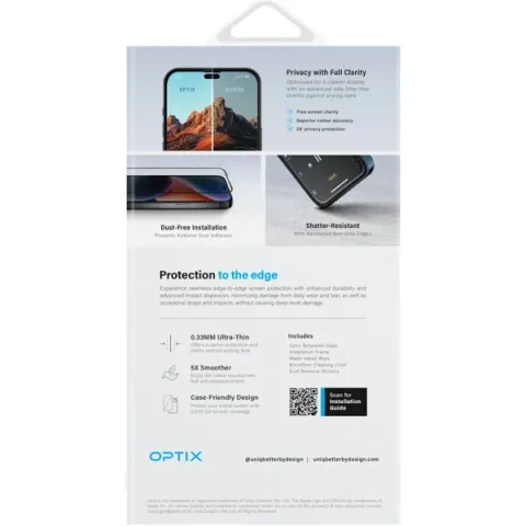 İphone 16 Pro Max  Hayalet Ekran Koruyucu Cam Optix Oleofobik Teknolojisi