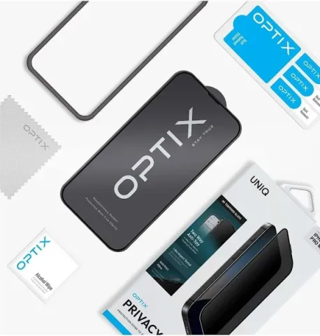 İphone 16 Pro Max  Hayalet Ekran Koruyucu Cam Optix Oleofobik Teknolojisi