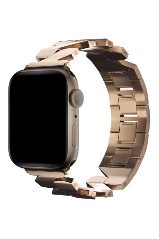 Apple Watch Uyumlu Zigzag Loop Kordon Rose Gold