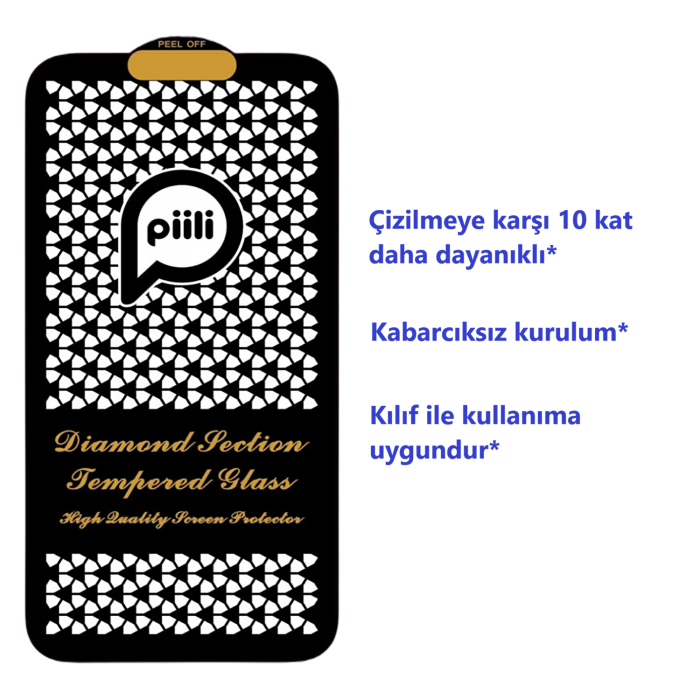 Piili iPhone 10X Askeri Sınıf Ekran Koruyucu 11-Xr